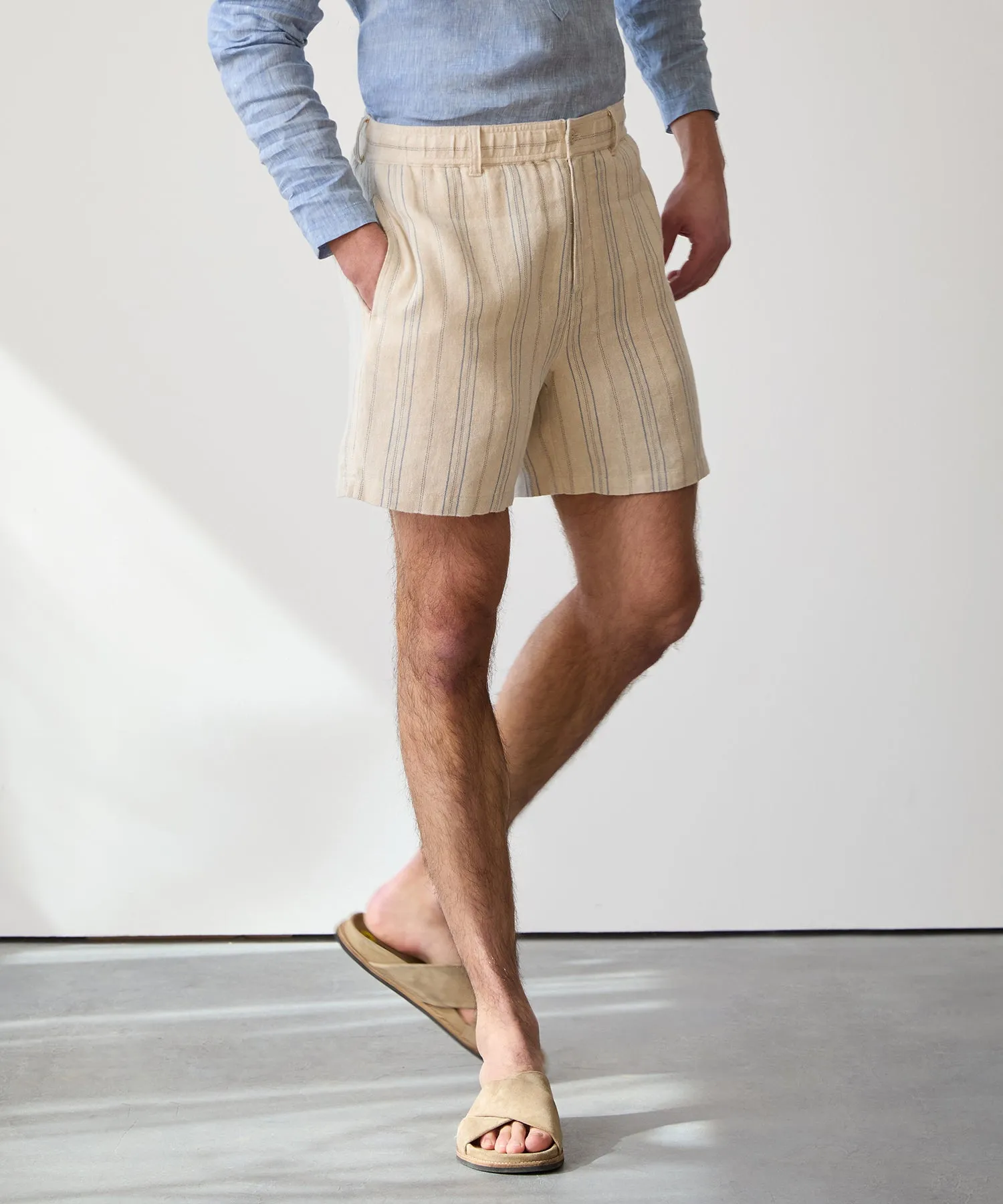 5" Linen Beachcomber Short