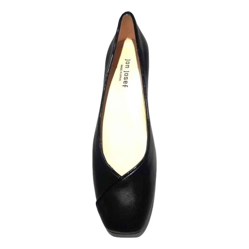 Alma Black Leather Jon Josef Pumps