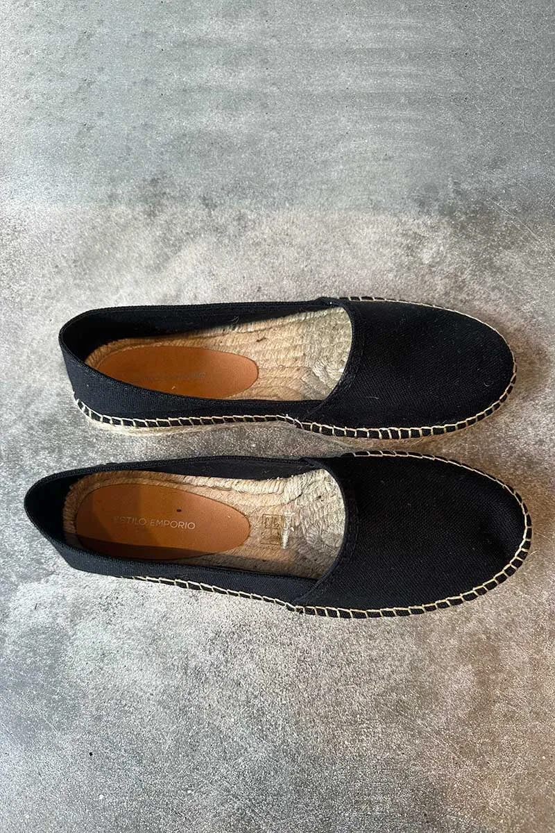 ALPA ESPADRILLE-BLACK