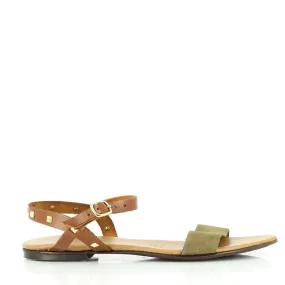 Antichi Romani 862 Khaki Slingback Sandals