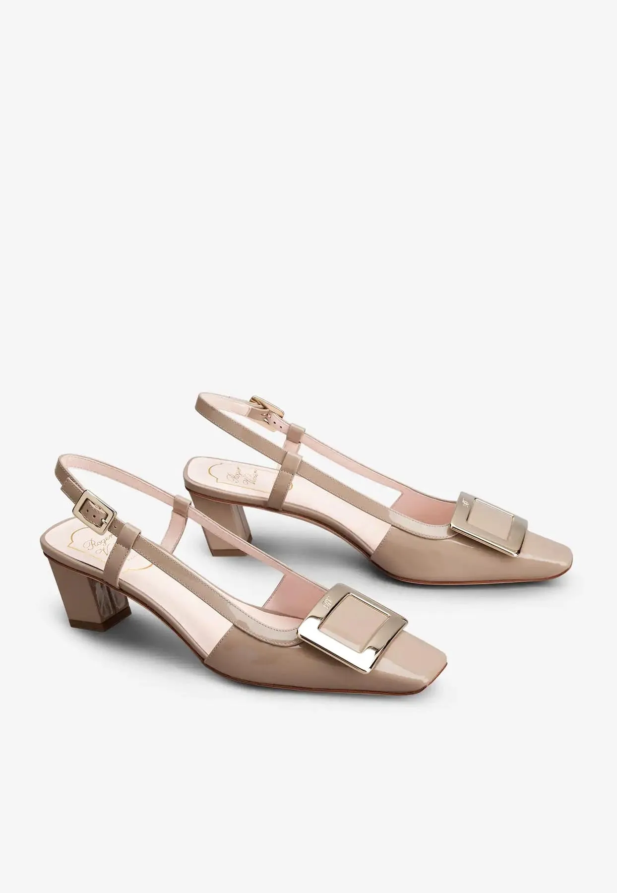 Belle Vivier 45 Slingback Pumps in Patent Leather
