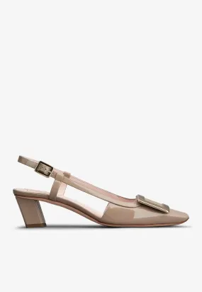 Belle Vivier 45 Slingback Pumps in Patent Leather