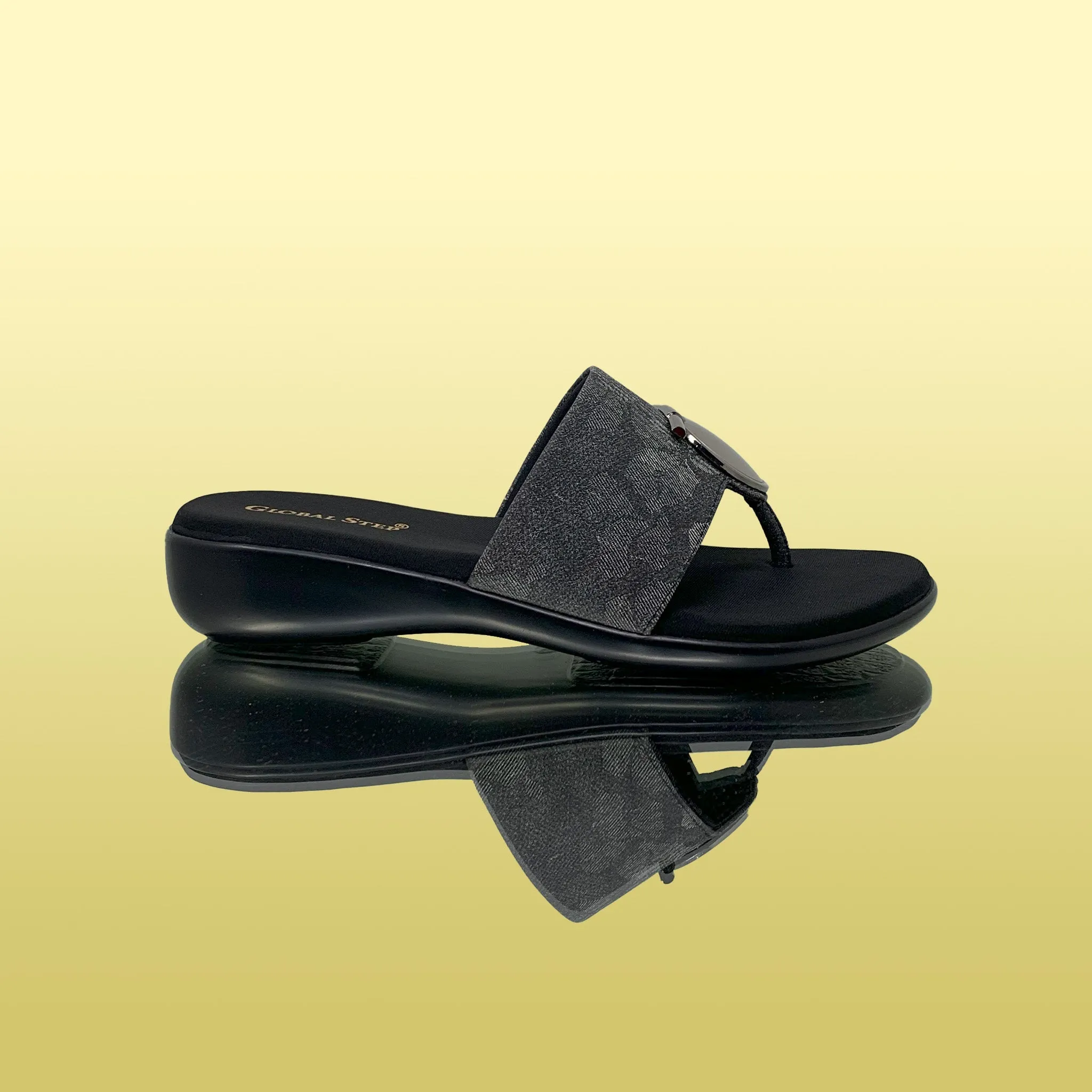 Black Comfy Slides