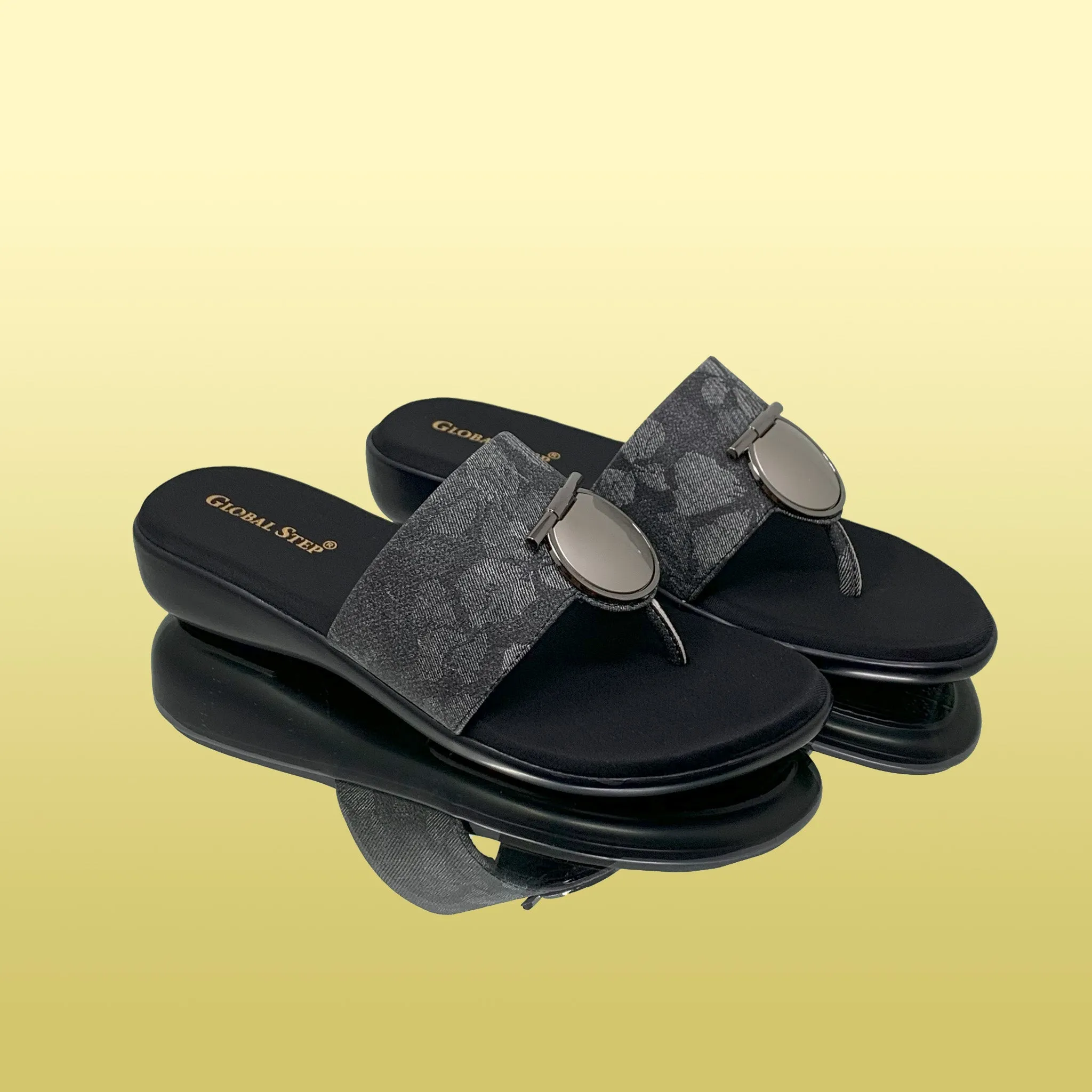Black Comfy Slides