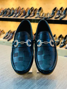 BLACK HEX LOAFERS