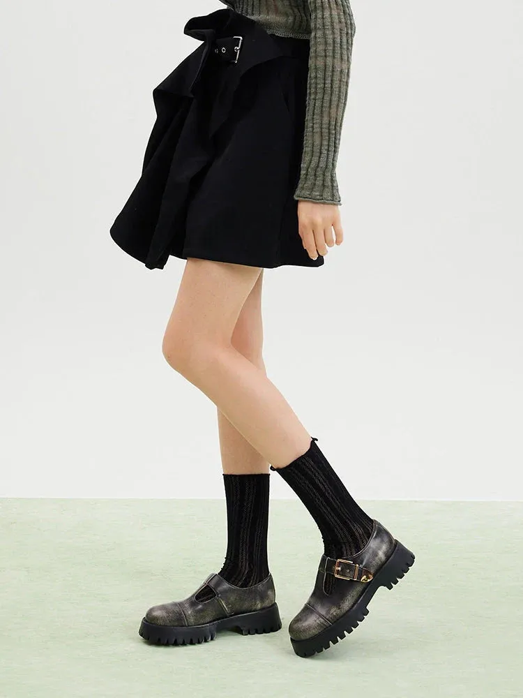 Blanquer T-Bar Mary Jane Loafers
