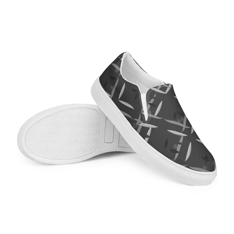 Bold Dipaliz Black Men's Slip Canvas Shoes