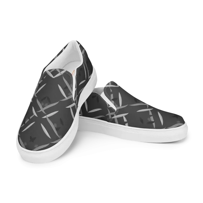 Bold Dipaliz Black Men's Slip Canvas Shoes