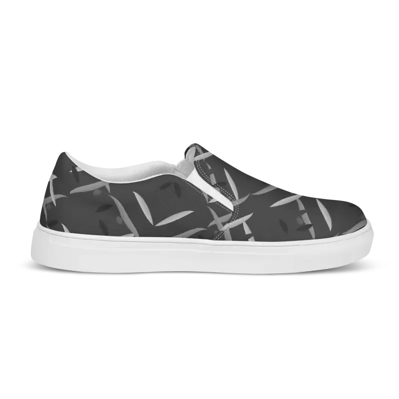 Bold Dipaliz Black Men's Slip Canvas Shoes