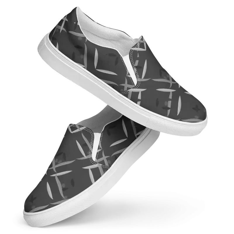 Bold Dipaliz Black Men's Slip Canvas Shoes