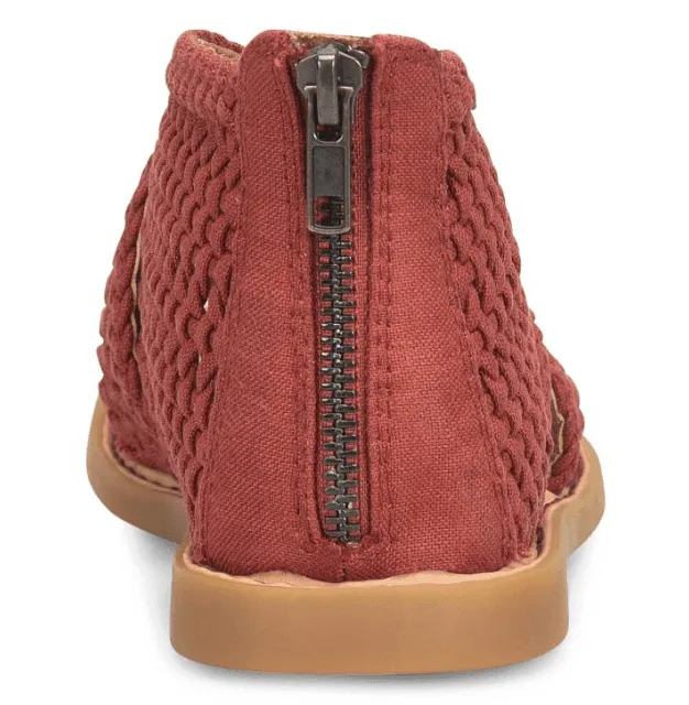 Born Women's Iwa Mac Rust Knit Fabric Sandals BR0046680-RST
