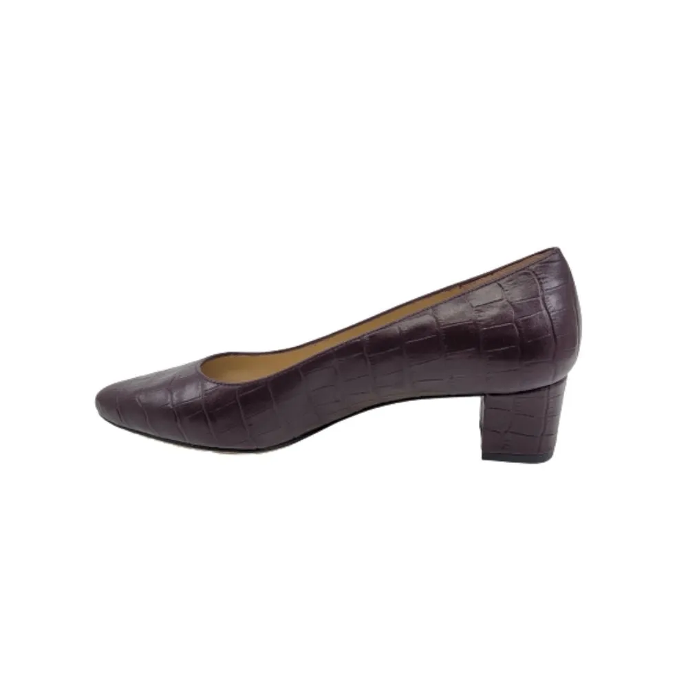 Boston Dark Wine Brescia Crocodile Leather Jon Josef Pumps