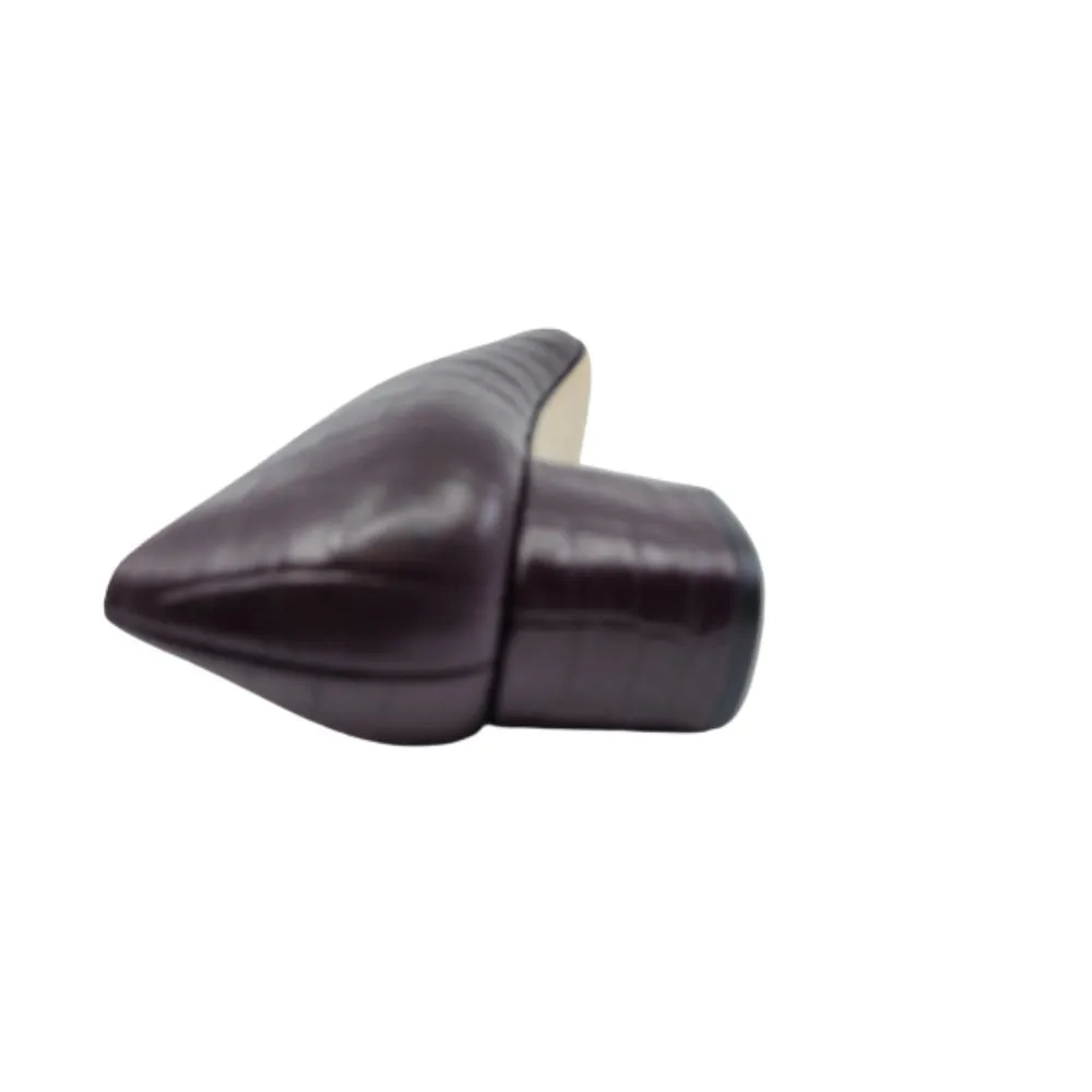Boston Dark Wine Brescia Crocodile Leather Jon Josef Pumps