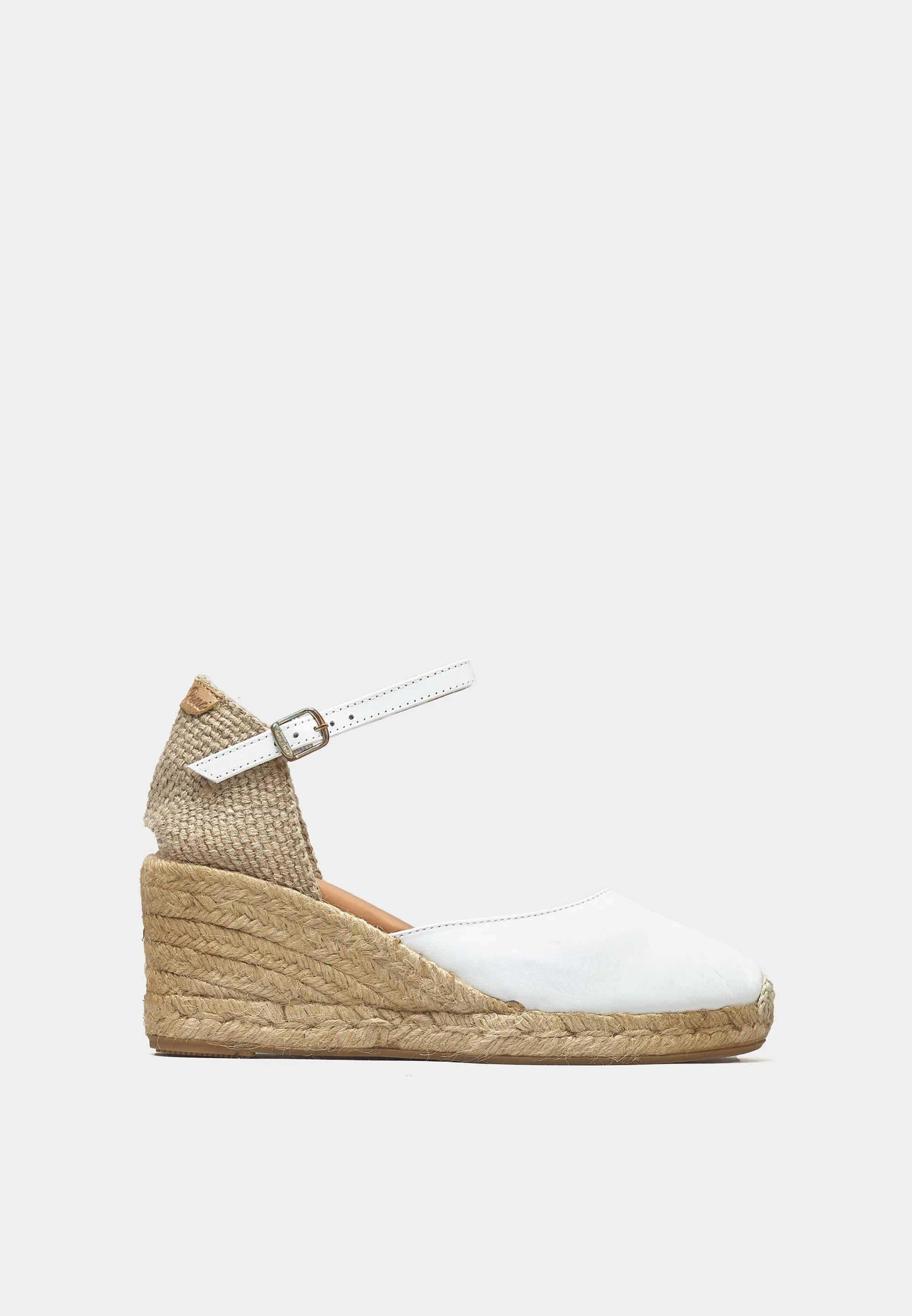Costa 5 White Leather Espadrilles