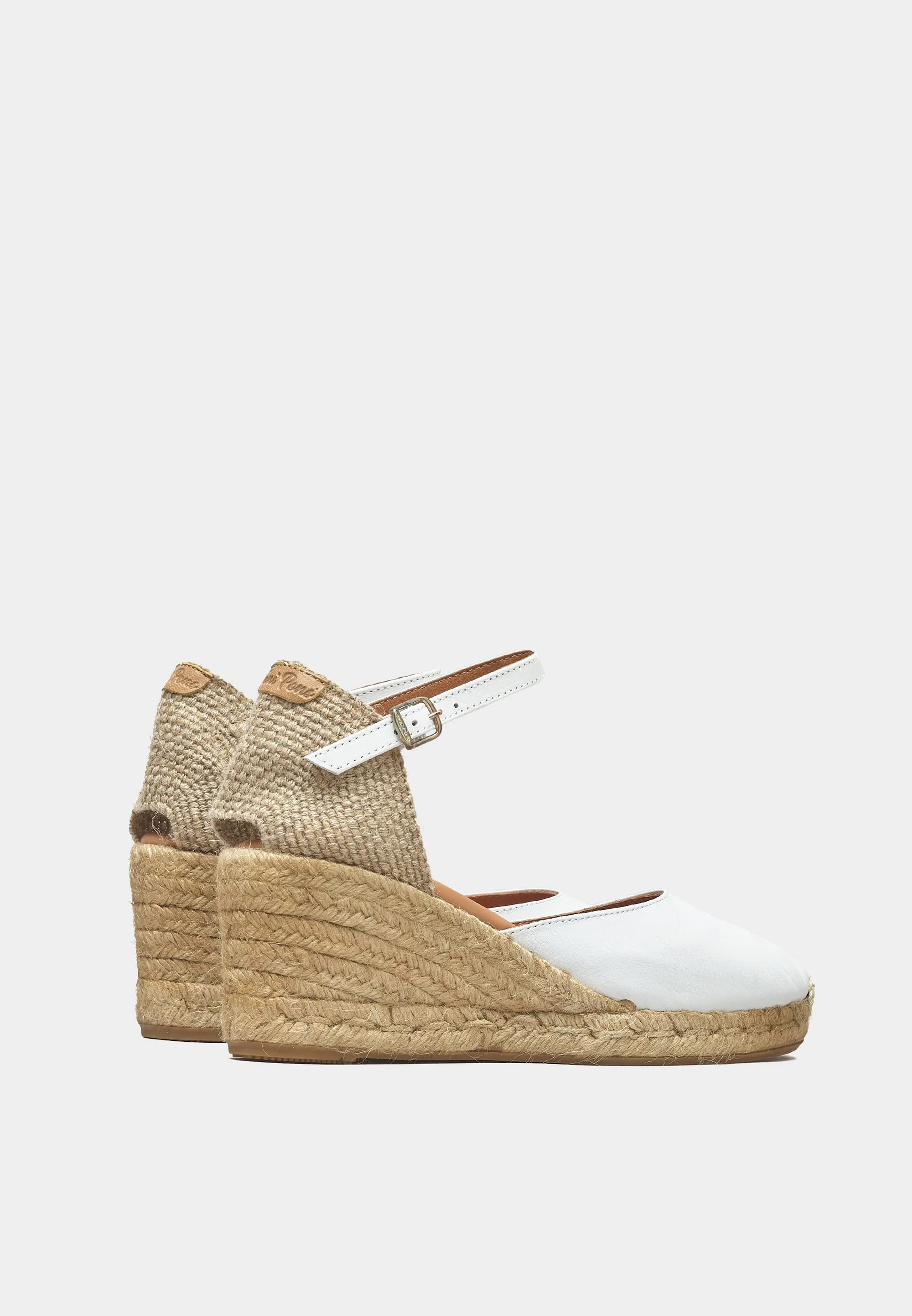 Costa 5 White Leather Espadrilles