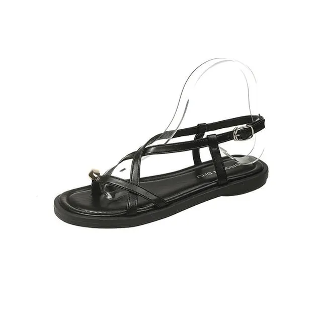 Cross-Strap Roman Sandals