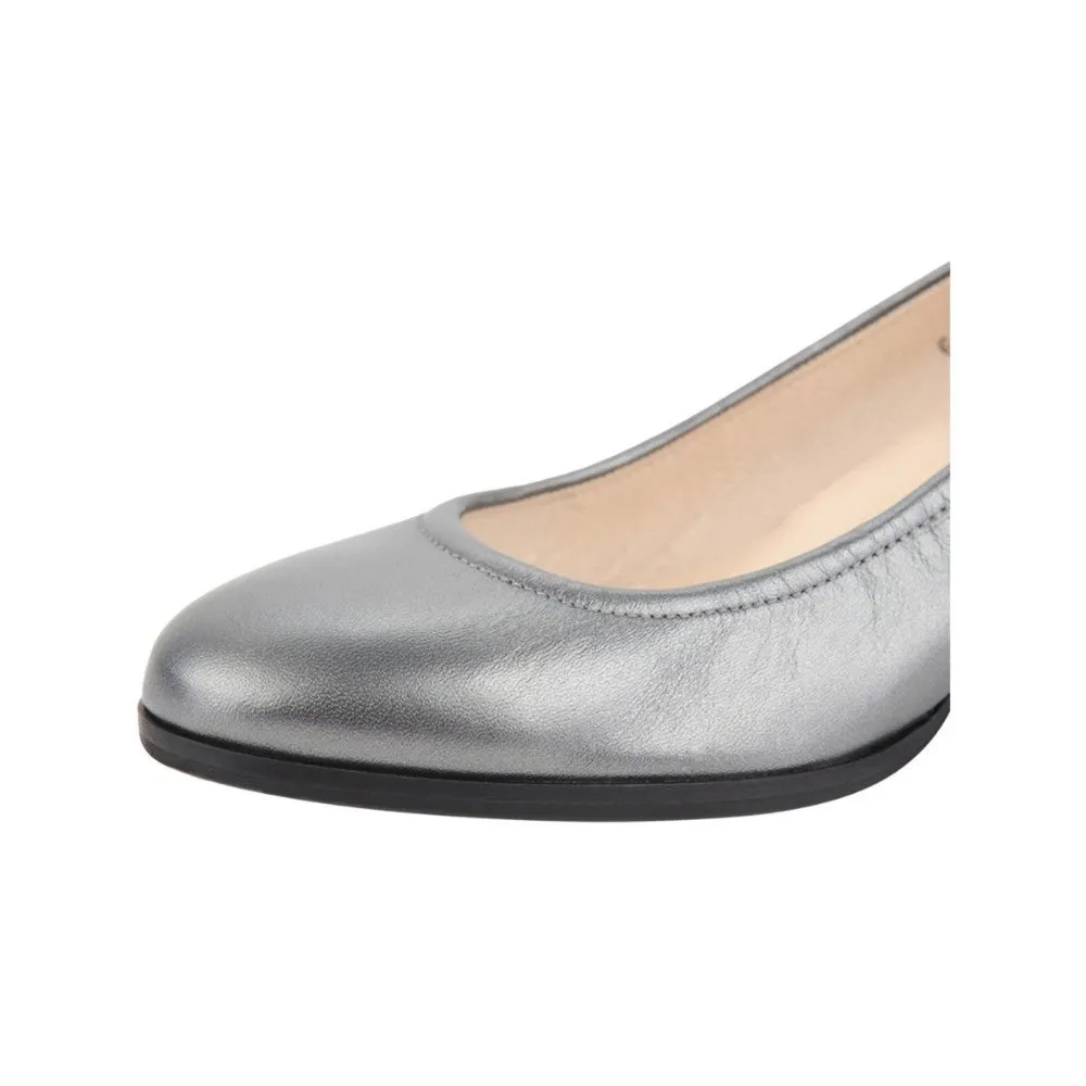 Damas Pewter Leather Jon Josef Pumps