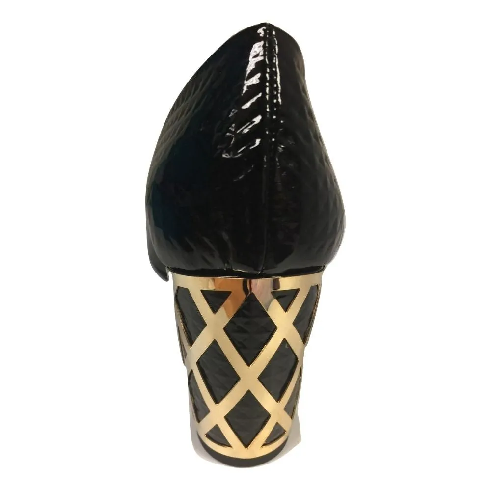 Dante Black Patent Jon Josef Pumps