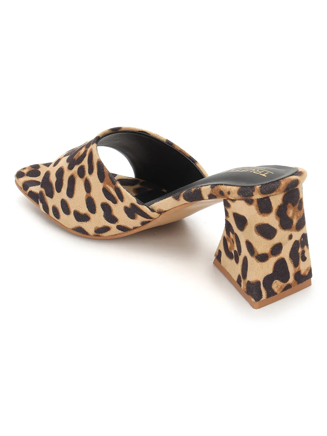 Dark Beige Suede Stylish Slip-On Block Mules (TC-NK-005-DBLEO)