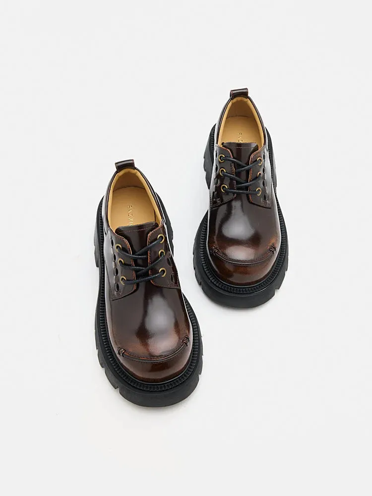 Edythe Chunky Lace-Up Loafers
