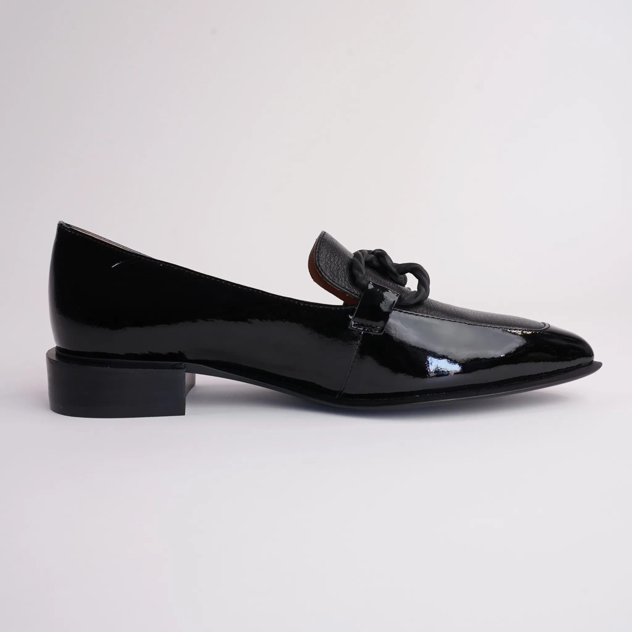 Elgin Black Patent Leather Loafers