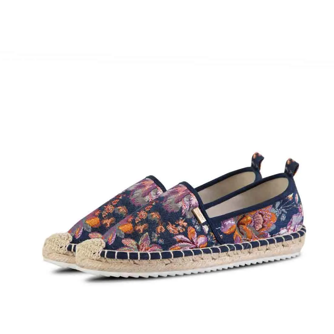 Espadrilles Creta Denim Flowers