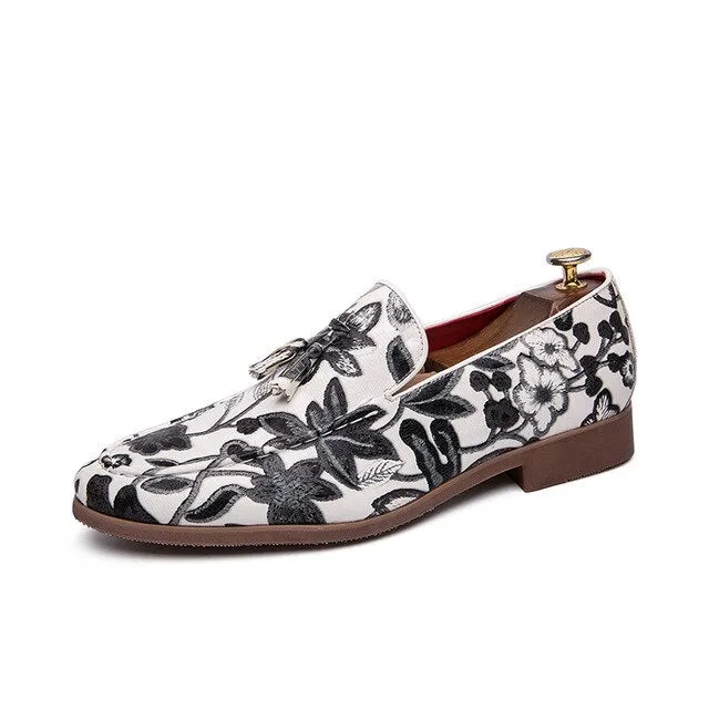 fashion brand men's shoes spring and autumn new designer men's comfortable printing personality large size casual shoes