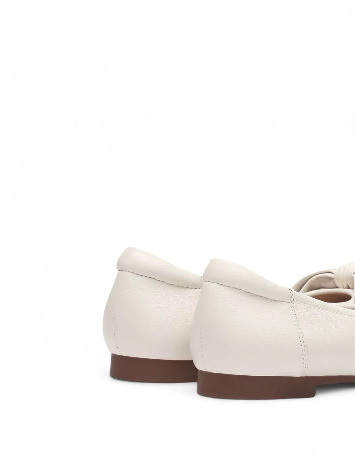 Fluffy Bow Ballerina Flats