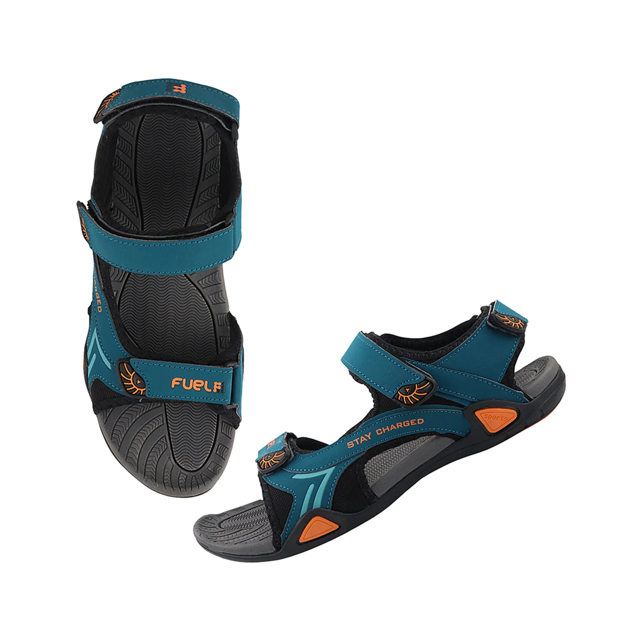 Fuel Victor Sandals For Men's (Blue-Orange)