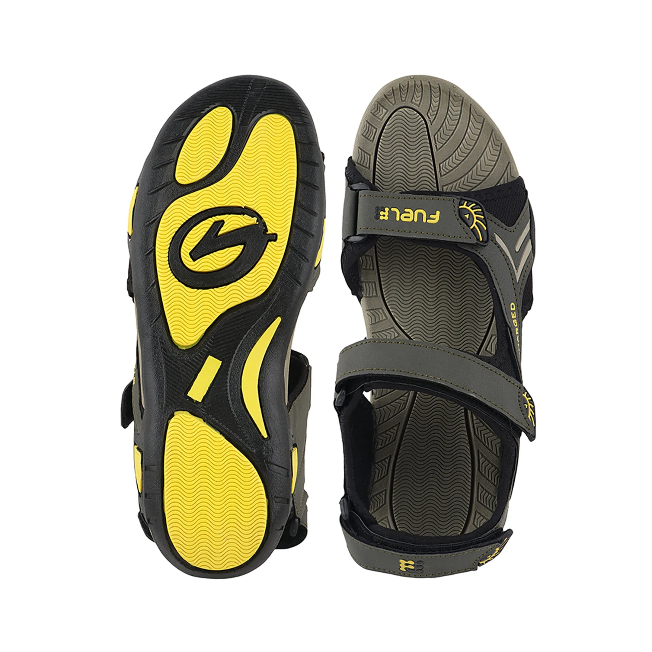 Fuel Victor Sandals For Men's (Olive-Yellow)