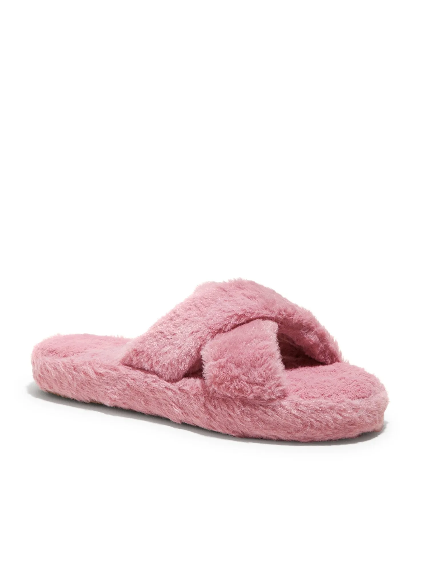 Furry Crossover Slippers