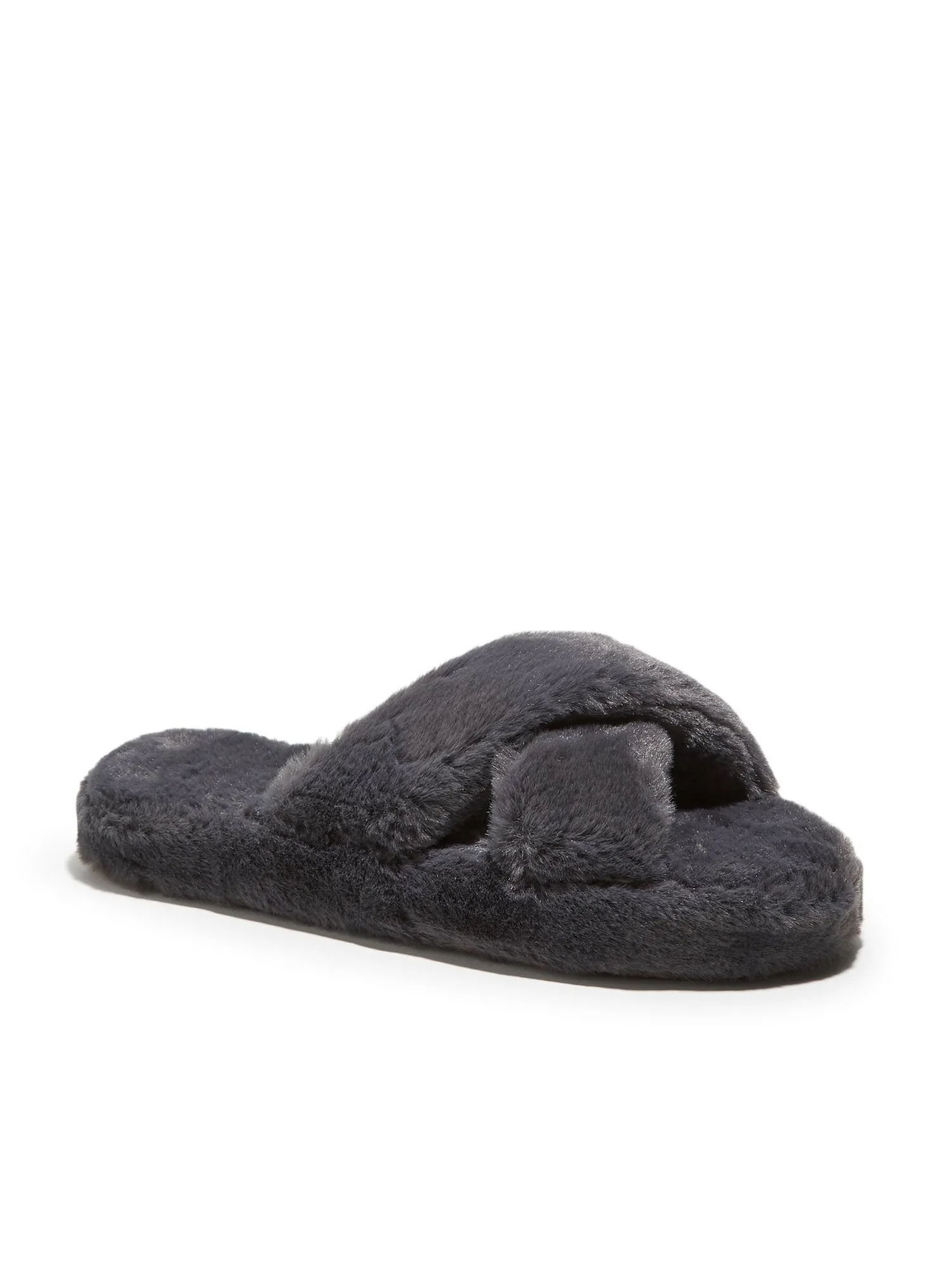 Furry Crossover Slippers