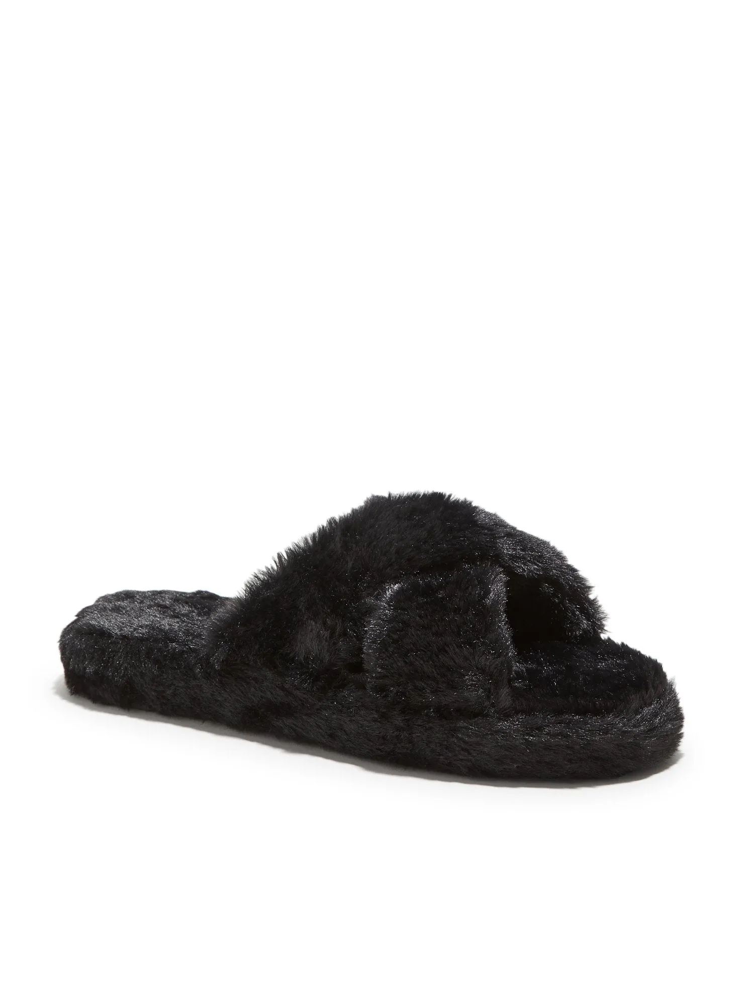 Furry Crossover Slippers
