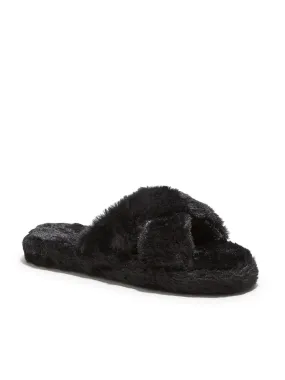 Furry Crossover Slippers