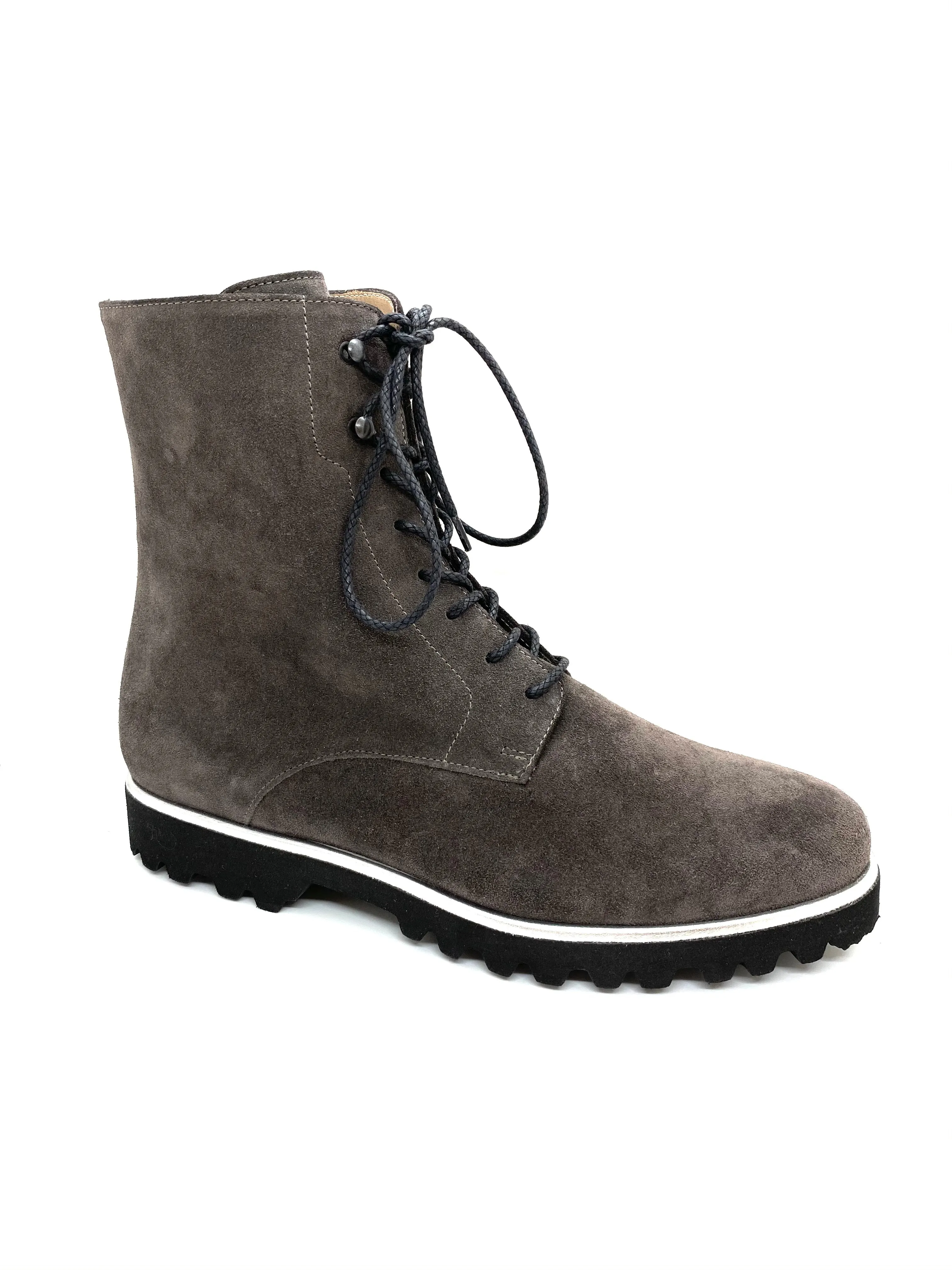 Holly-Vinci Lace Up Ankle Boot With Zip