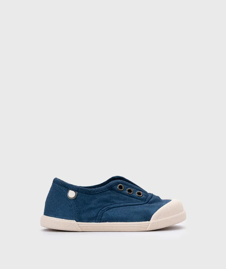 Igor Boy's And Girl's Lona Laceless Shoes - Marino