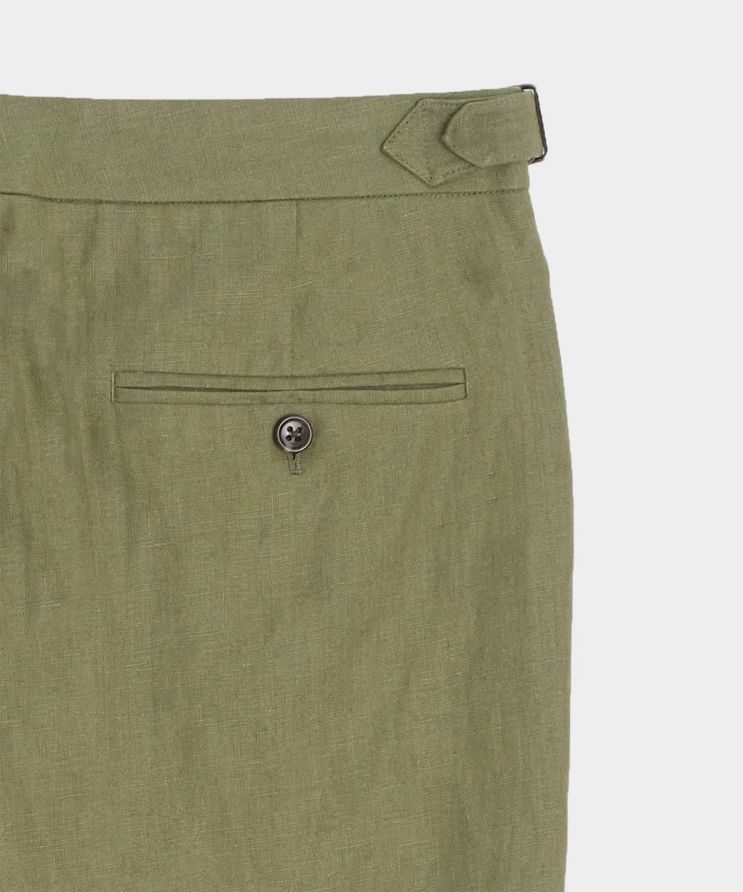 Irish Linen Side Tab Trouser
