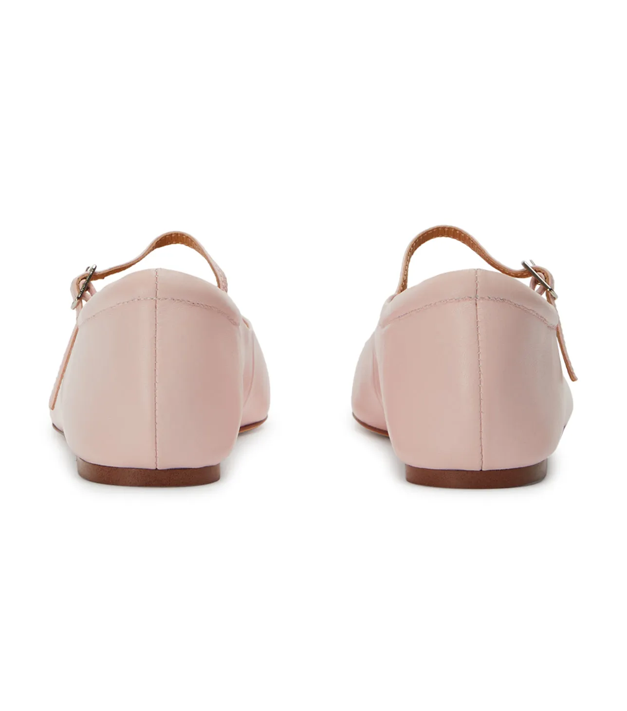 Jaffa Blush Nappa Flats
