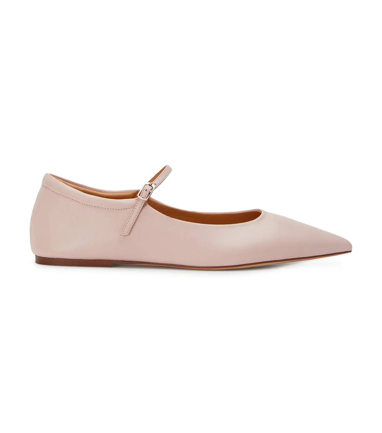 Jaffa Blush Nappa Flats