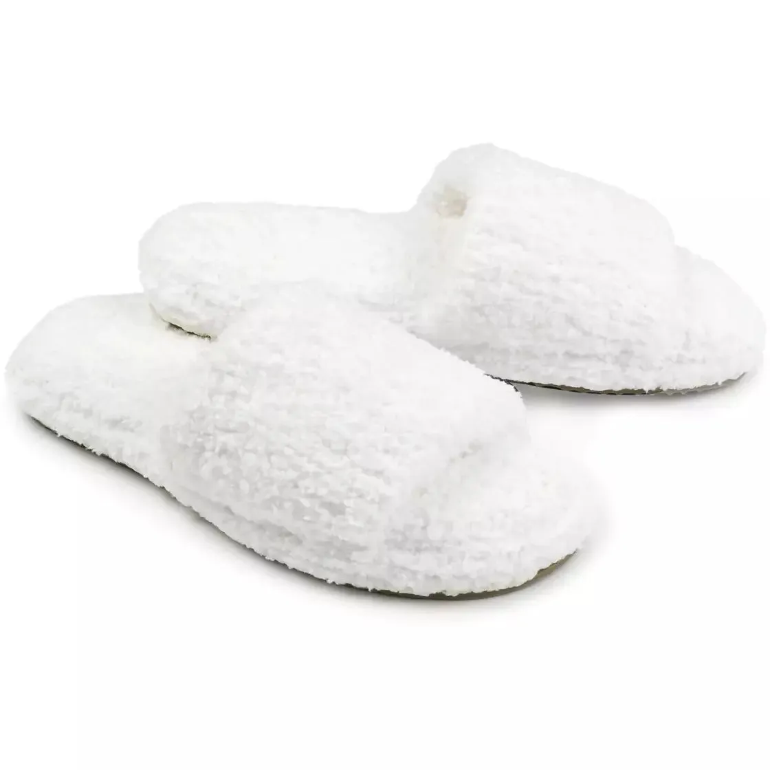 Kashwere Ultra Plush Spa Slippers Available In Iris  Crème, White, Ice Blue and Black