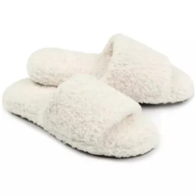 Kashwere Ultra Plush Spa Slippers Available In Iris  Crème, White, Ice Blue and Black