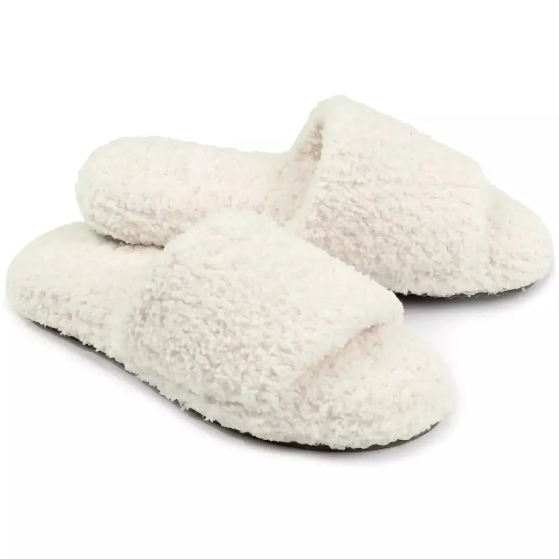 Kashwere Ultra Plush Spa Slippers Available In Iris  Crème, White, Ice Blue and Black