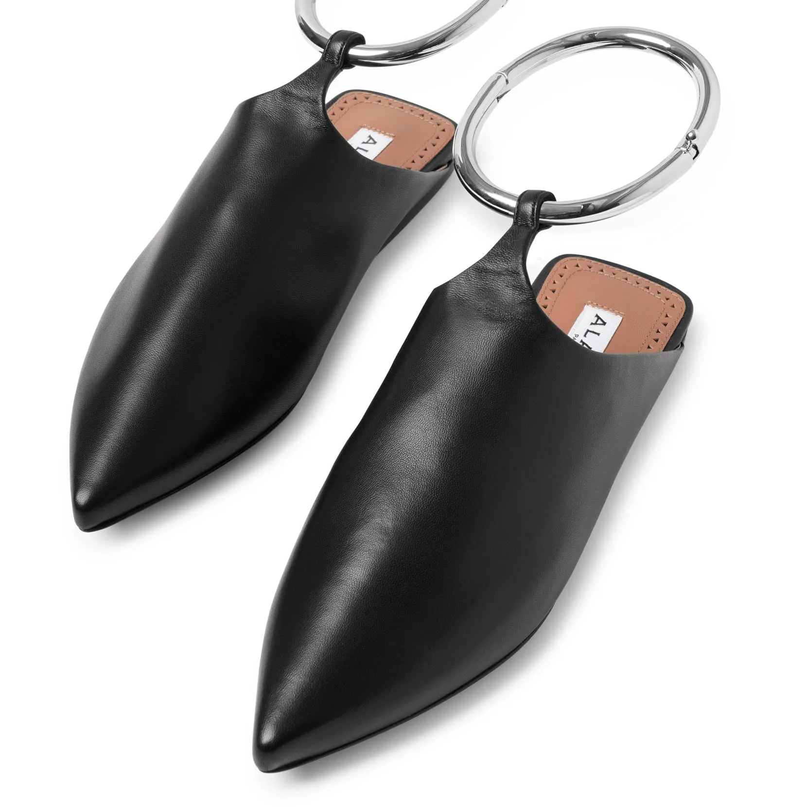 La Babouche leather mule flats