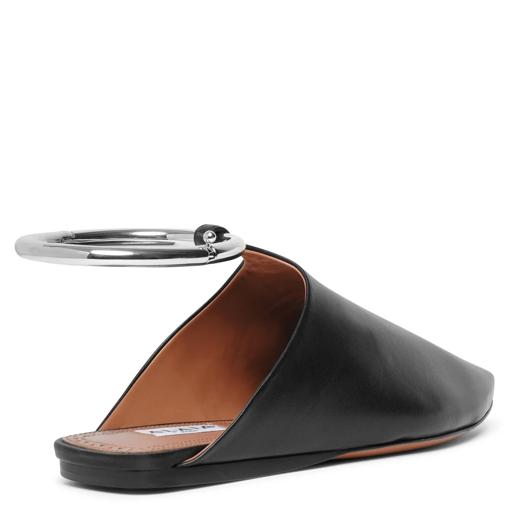 La Babouche leather mule flats