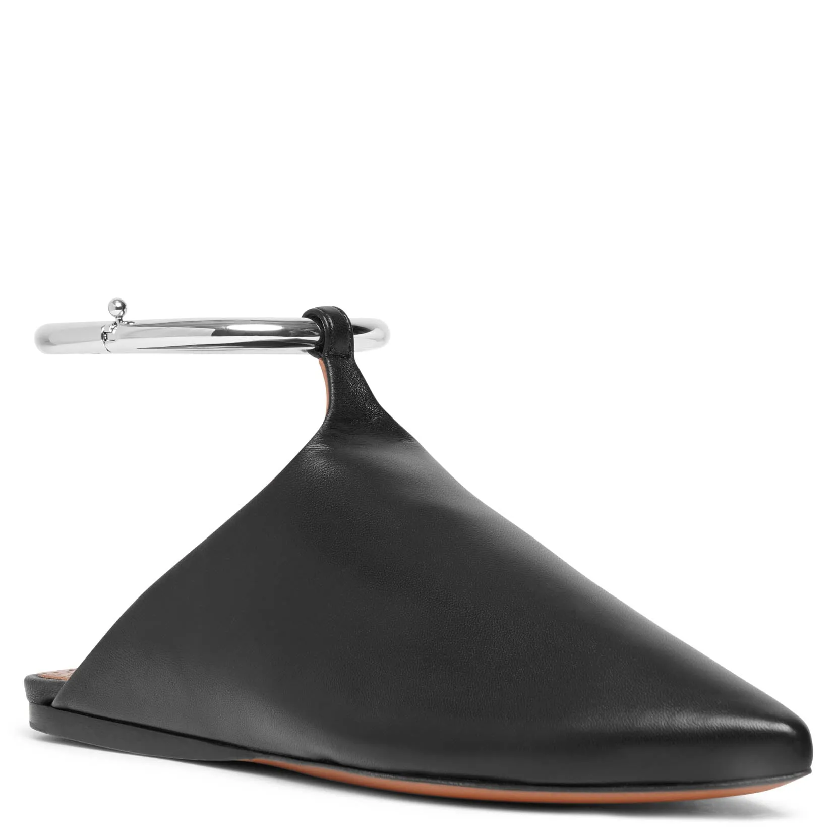 La Babouche leather mule flats