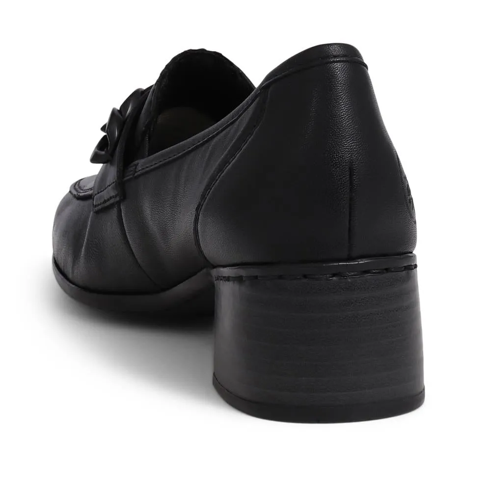 Leather Heeled Loafers  - RKR39500 / 324 843