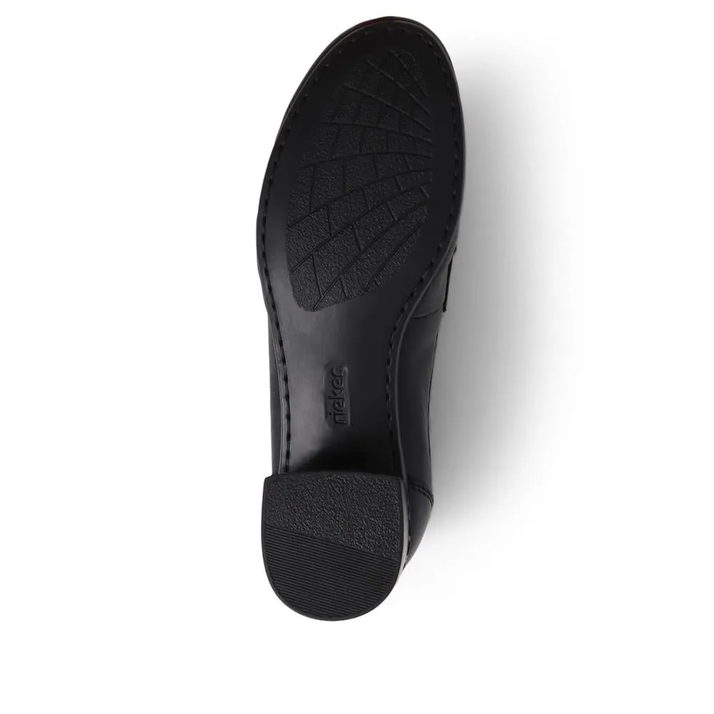 Leather Heeled Loafers  - RKR39500 / 324 843
