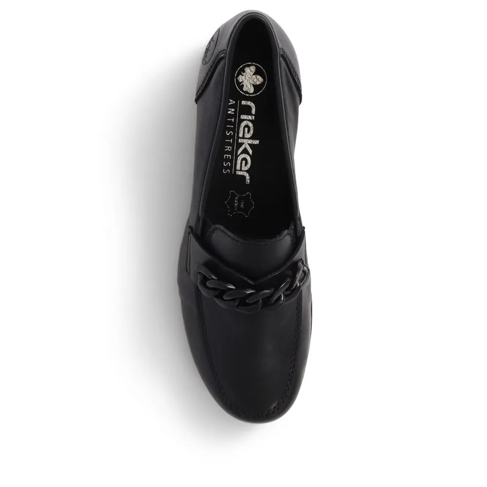 Leather Heeled Loafers  - RKR39500 / 324 843