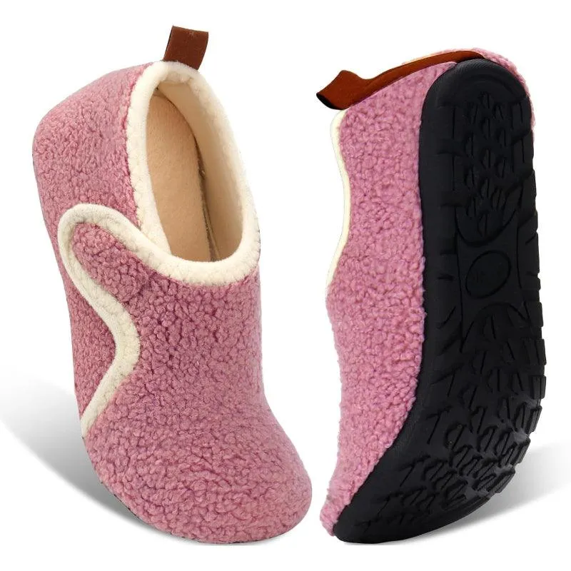 Lightweight Fleece Lined Slippers – Cozy Comfort with Secure Traction