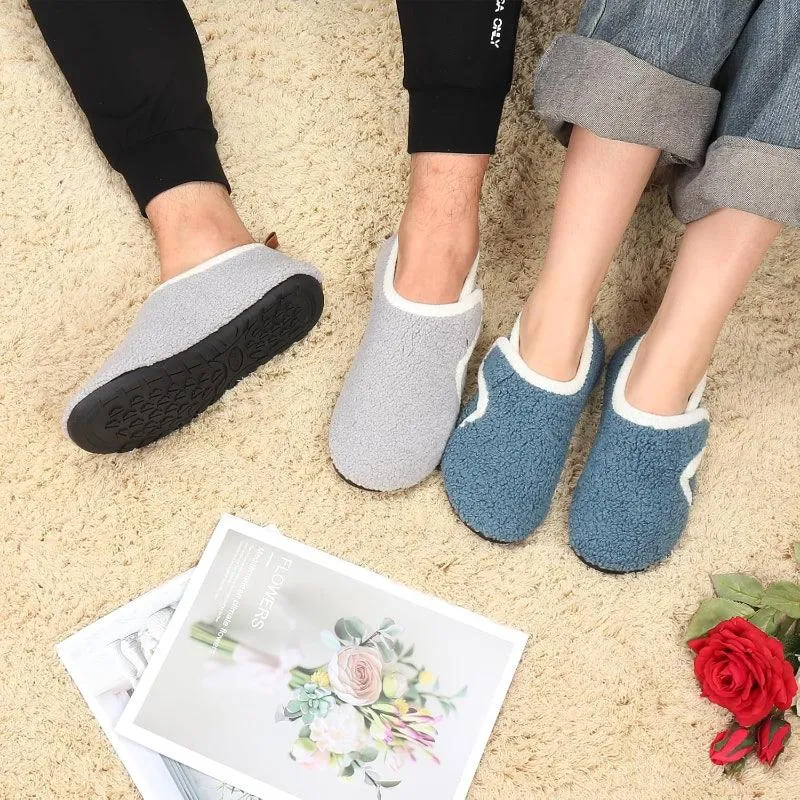 Lightweight Fleece Lined Slippers – Cozy Comfort with Secure Traction